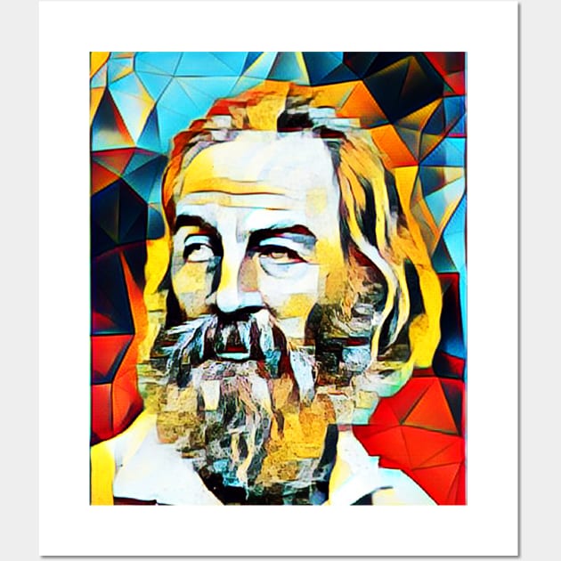 Walt Whitman Abstract Portrait | Walt Whitman Abstract Artwork 15 Wall Art by JustLit